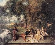 WATTEAU, Antoine Merry Company in the Open Air1 painting